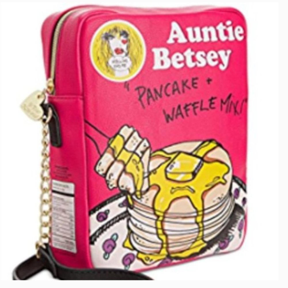 NWT Betsey Johnson Pancakes Flap Jacks Crossbody